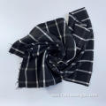 soft plaid blended woven jacquard woolen tweed fabric